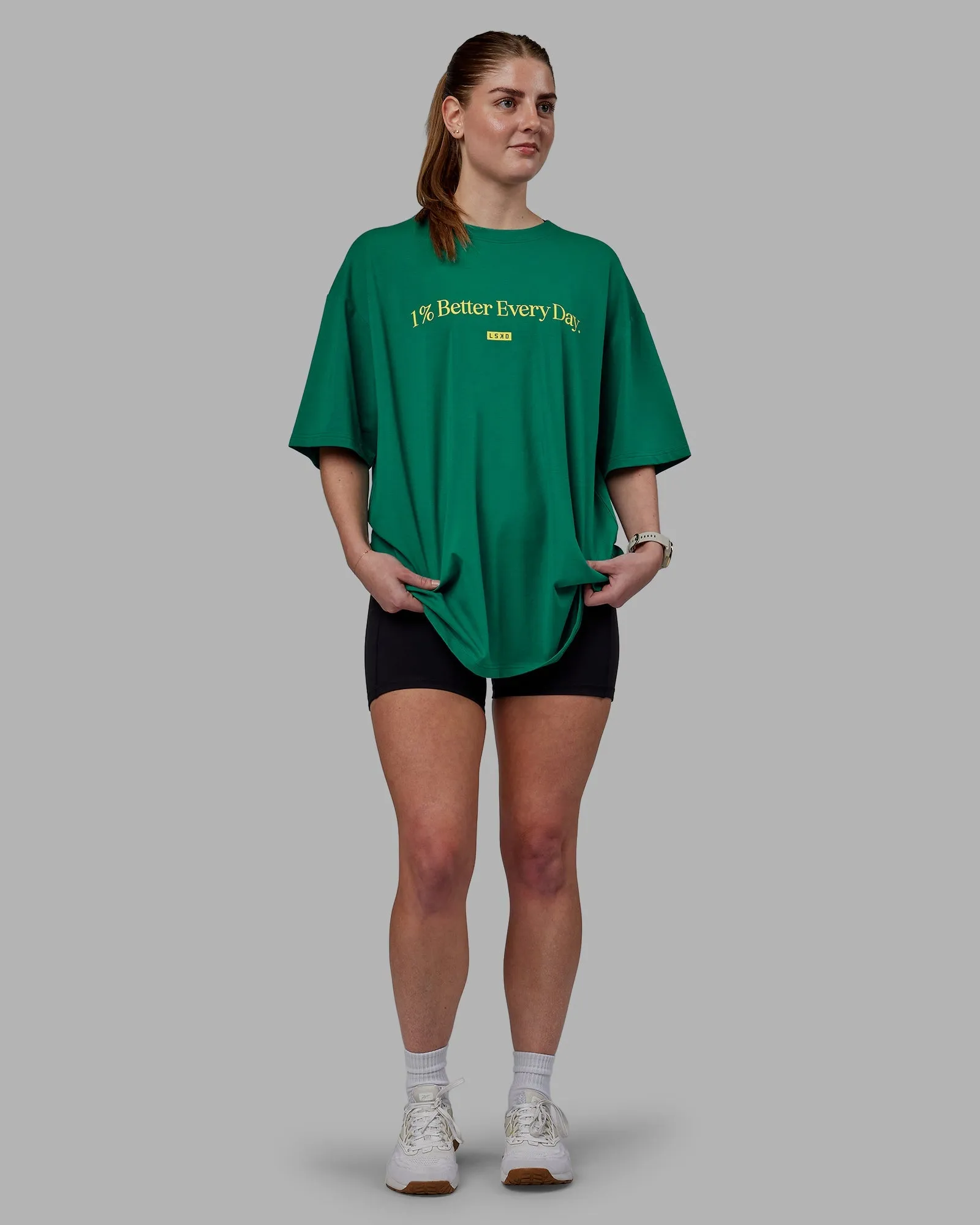 Unisex 1% Better FLXCotton Tee Oversize - Green-Gold
