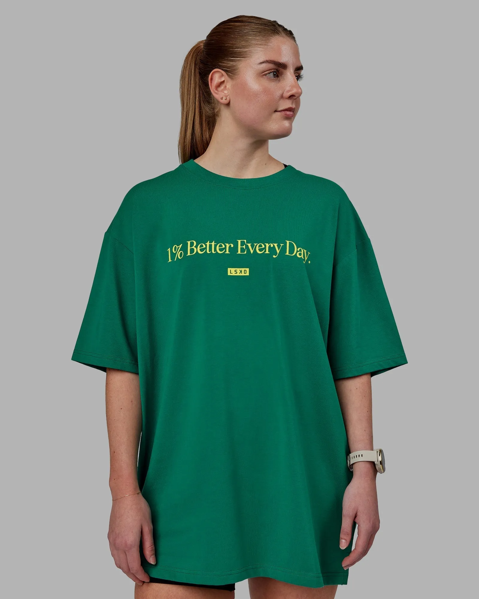 Unisex 1% Better FLXCotton Tee Oversize - Green-Gold