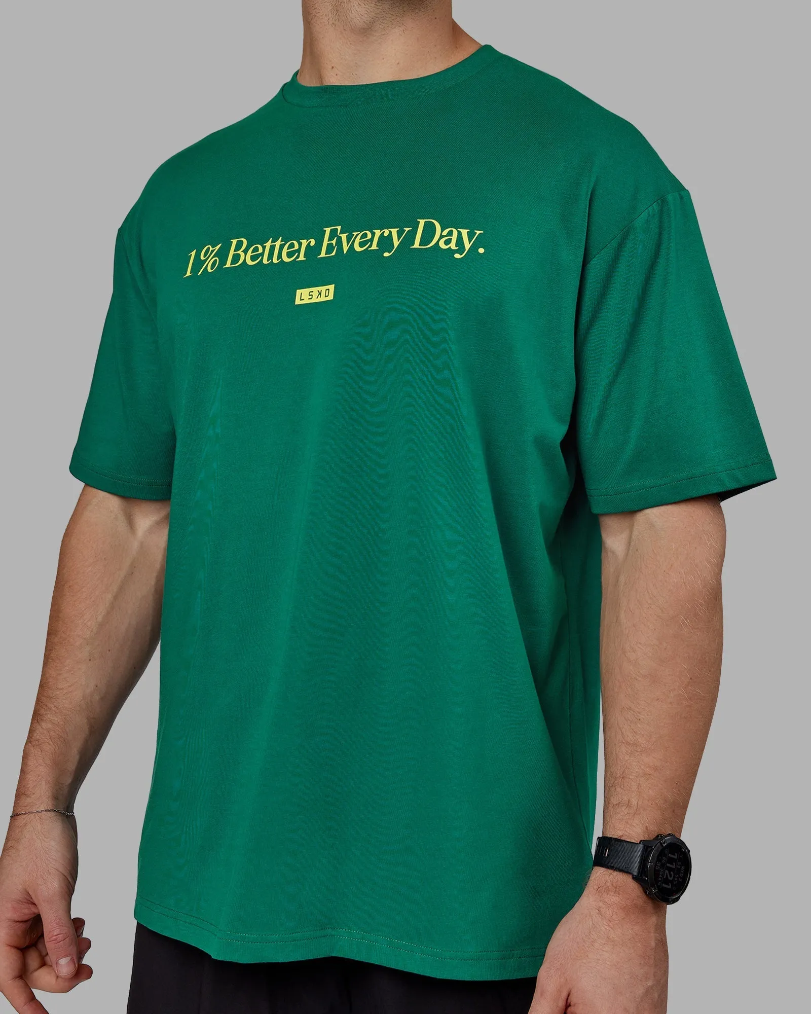Unisex 1% Better FLXCotton Tee Oversize - Green-Gold