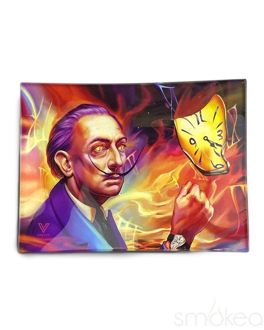 V Syndicate "Dalirious" Glass Rolling Tray