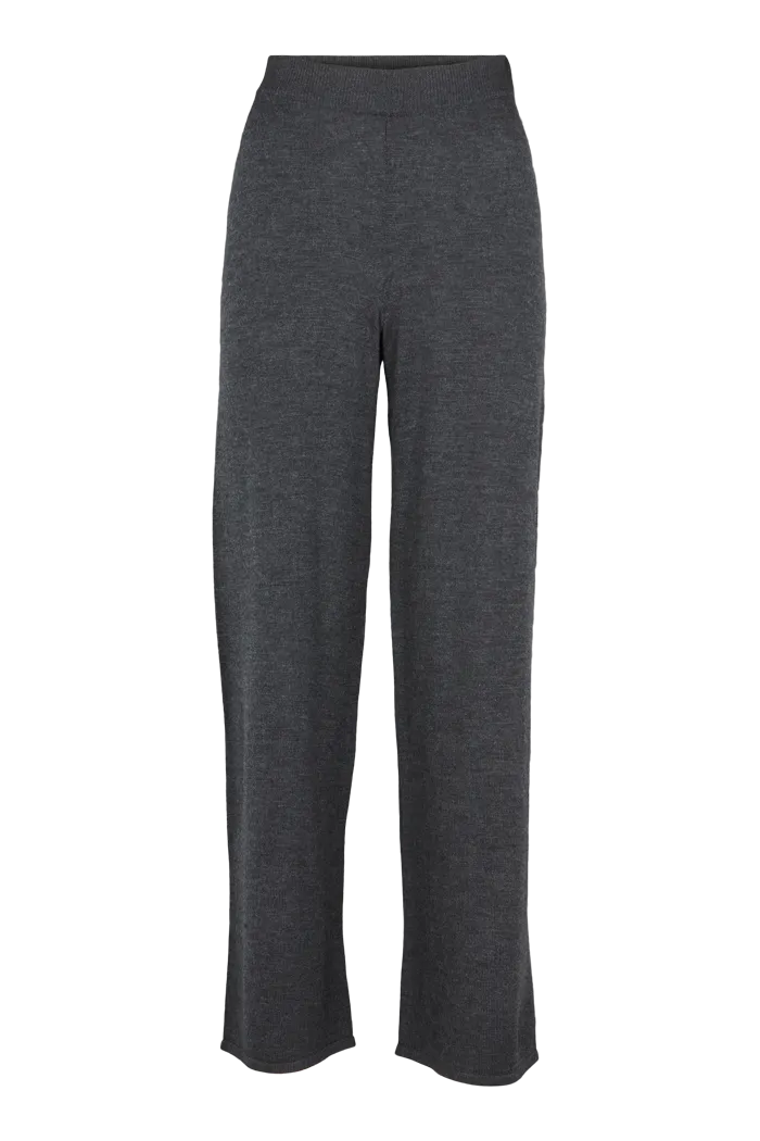 Vera Wide Pants - Dark Grey Mel.
