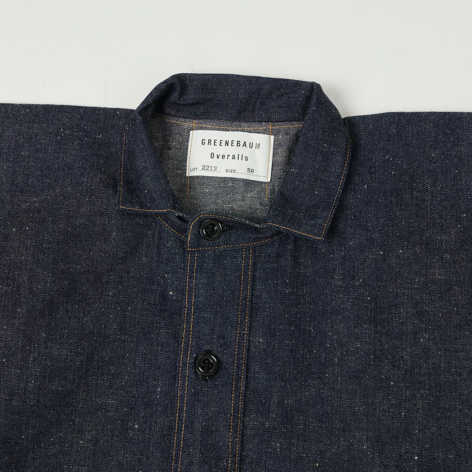 Warehouse & Co 2213 1880 Heavy Leather Bound 'Greenebaum' Jacket - Indigo Denim