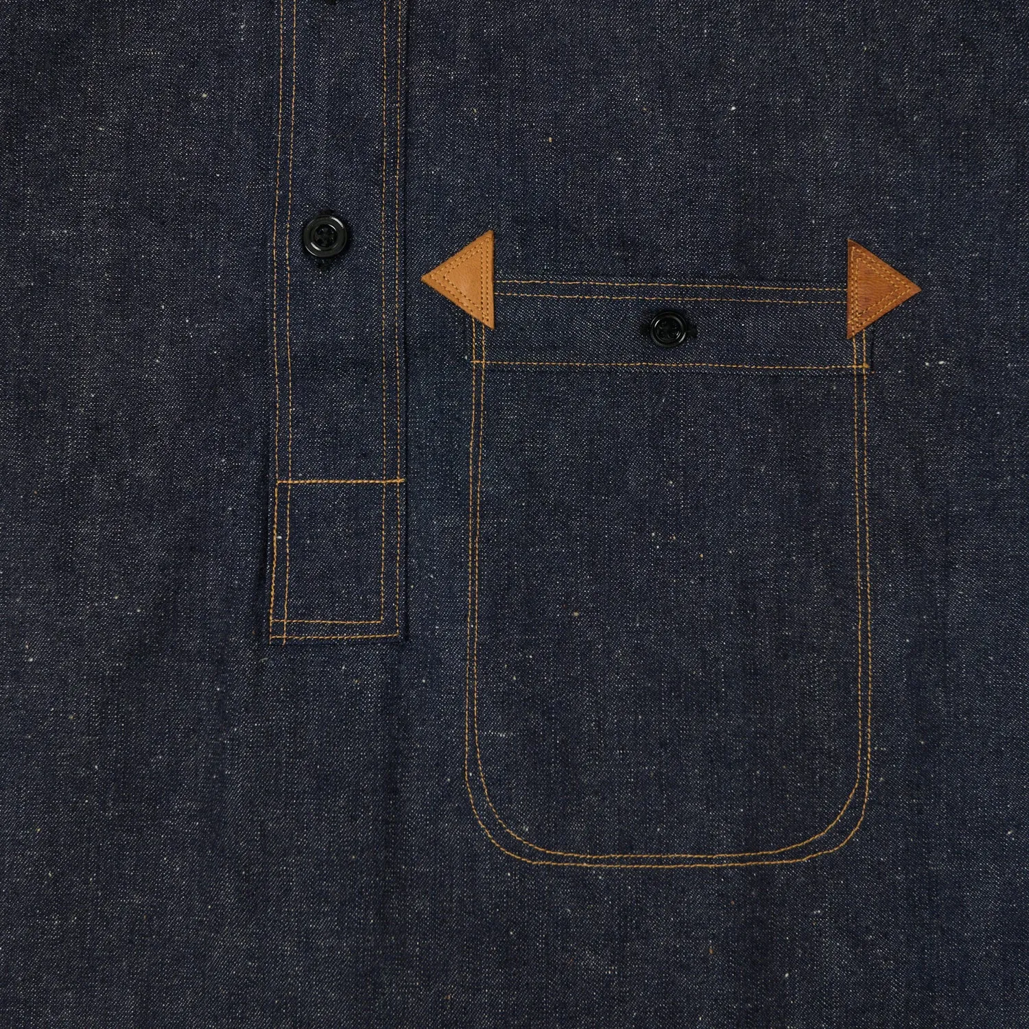 Warehouse & Co 2213 1880 Heavy Leather Bound 'Greenebaum' Jacket - Indigo Denim