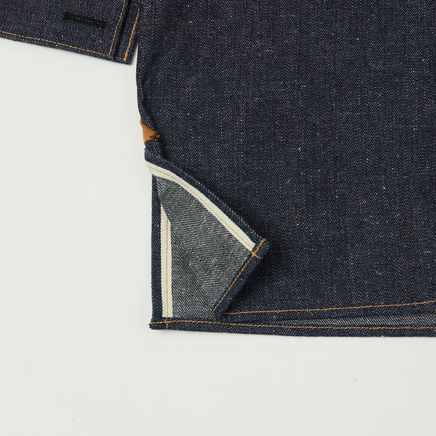 Warehouse & Co 2213 1880 Heavy Leather Bound 'Greenebaum' Jacket - Indigo Denim