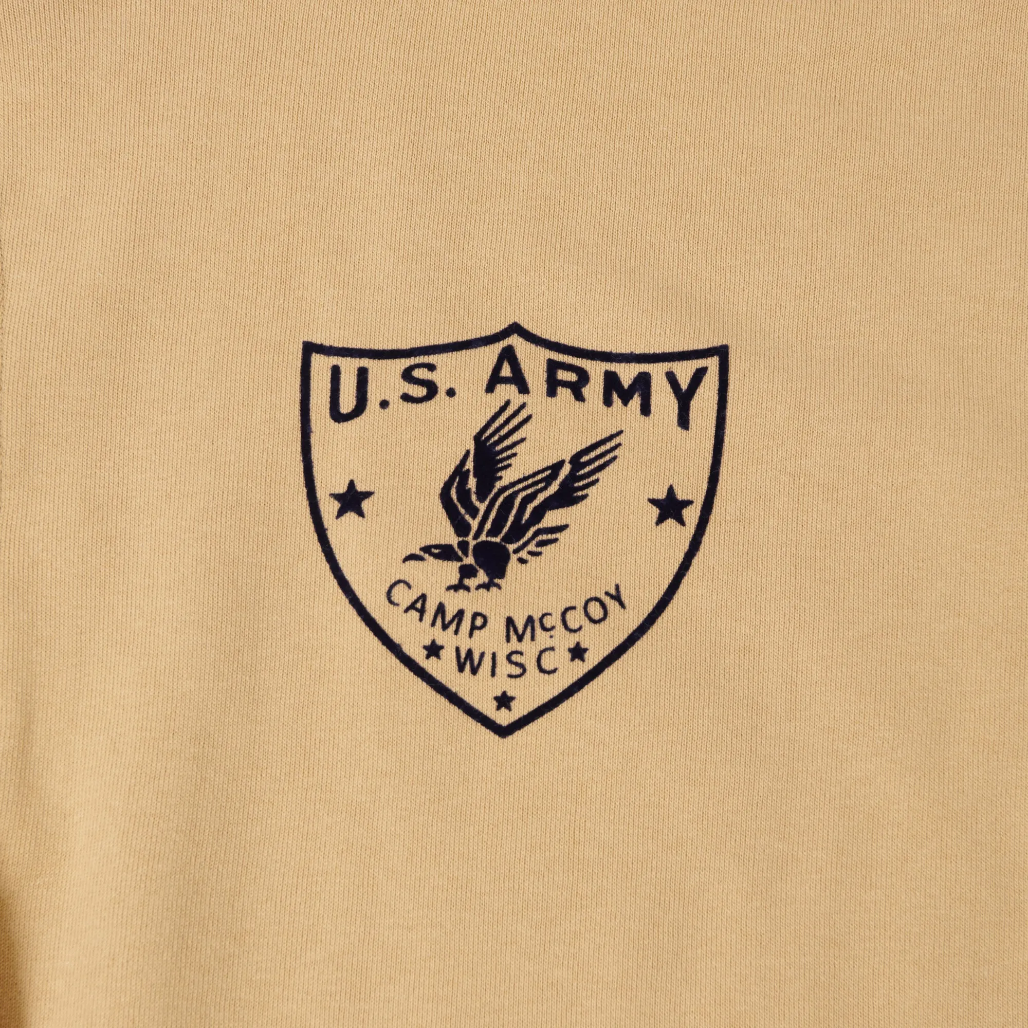 Warehouse & Co 478 'Camp McCoy' Military Sweatshirt - Beige