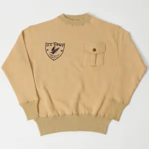 Warehouse & Co 478 'Camp McCoy' Military Sweatshirt - Beige