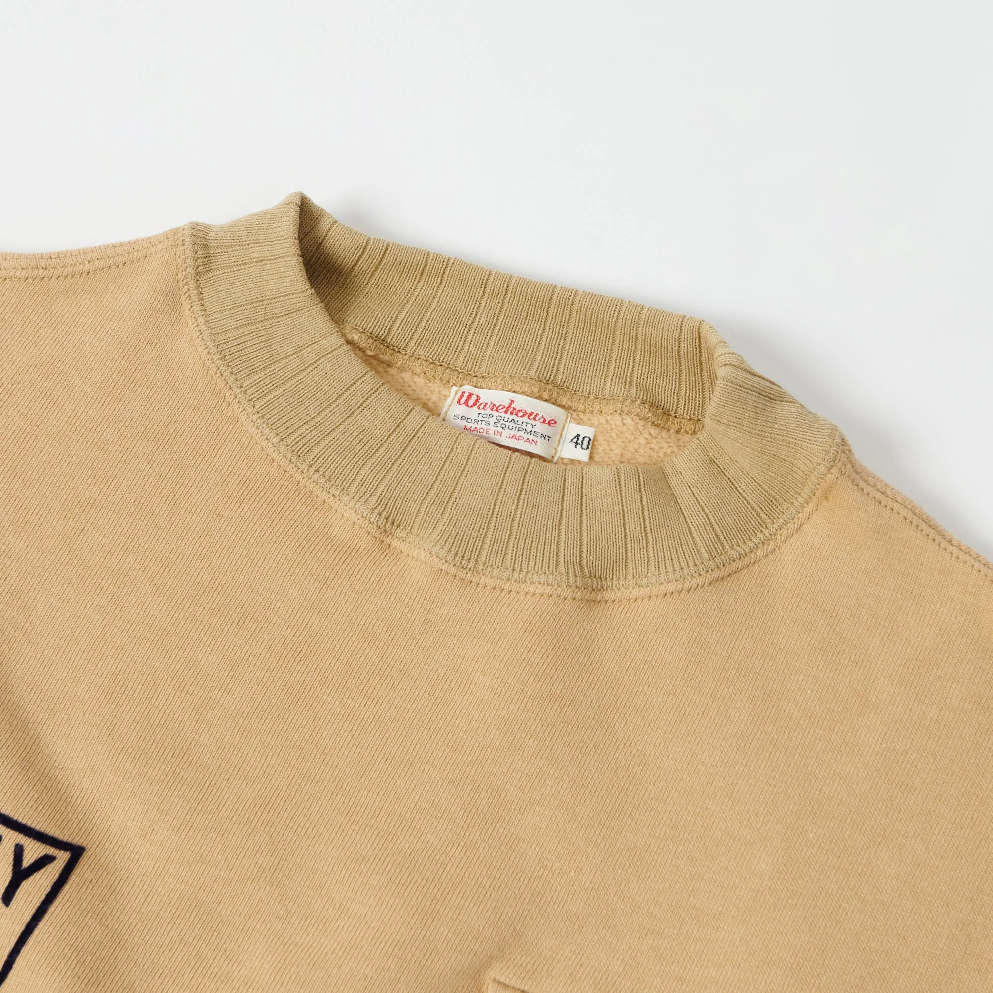 Warehouse & Co 478 'Camp McCoy' Military Sweatshirt - Beige
