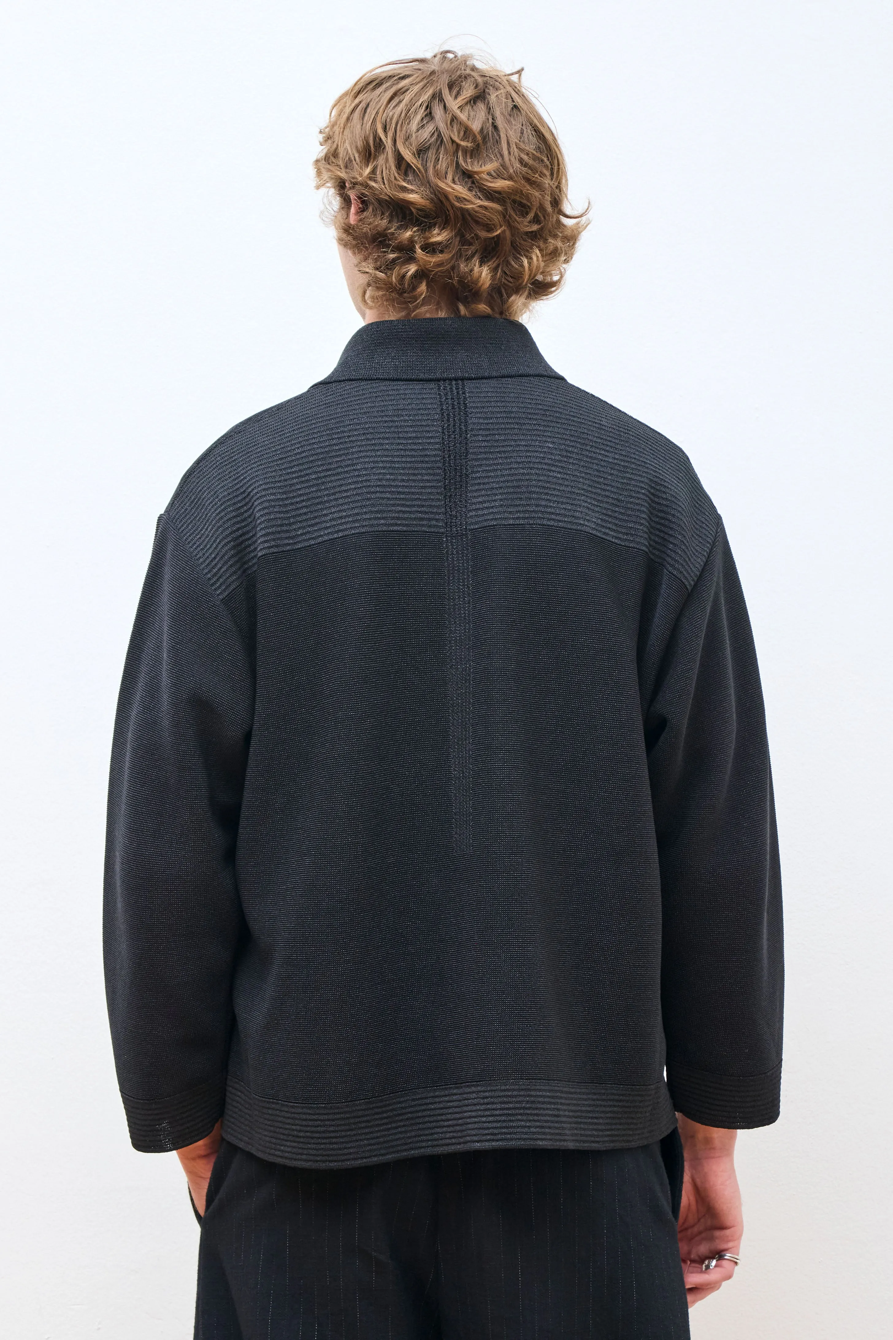 Washi Shirt Jacket Black