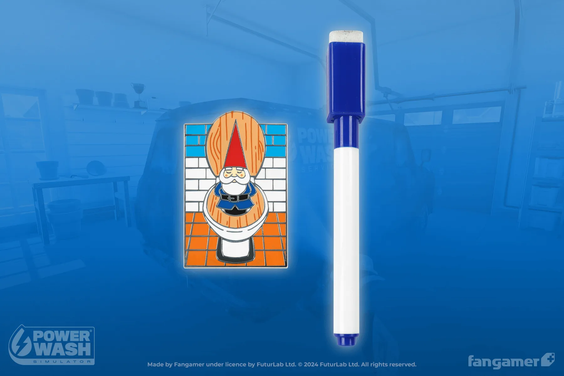 Washroom Whiteboard Pin