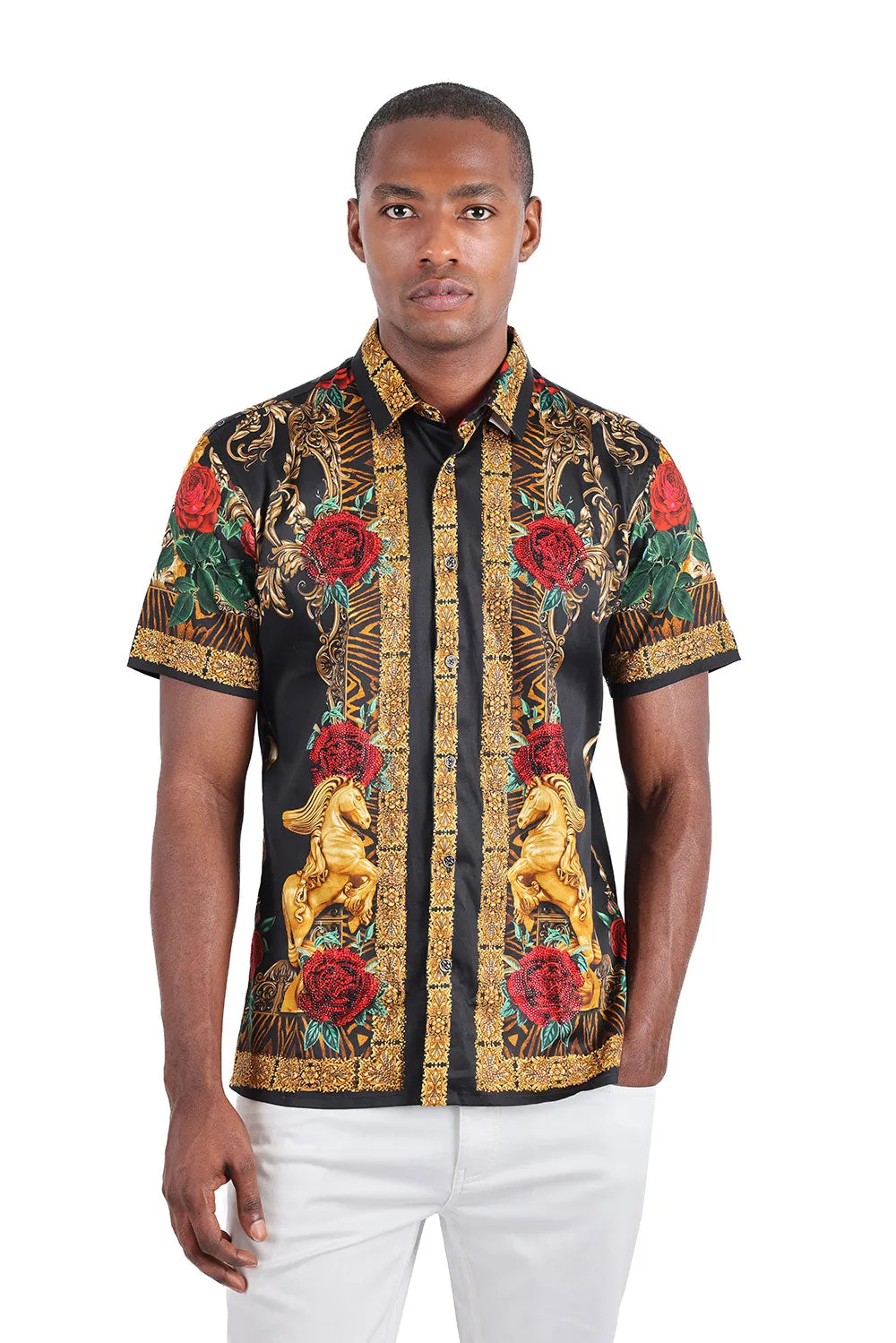Wildflower Wrangler Rhinestone Short Sleeve Shirt