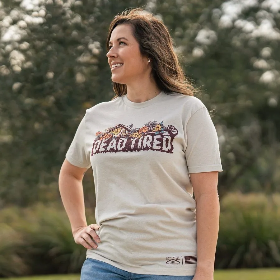 Women's Dead Tired Boyfriend Fit T-Shirt - Sand