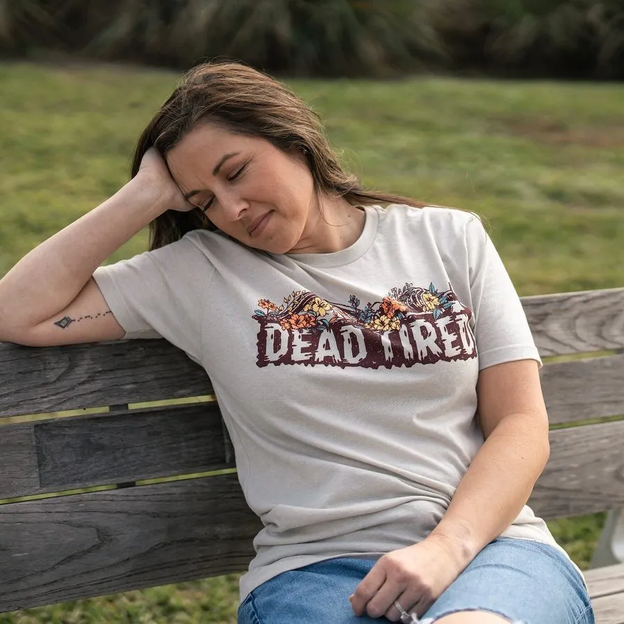 Women's Dead Tired Boyfriend Fit T-Shirt - Sand