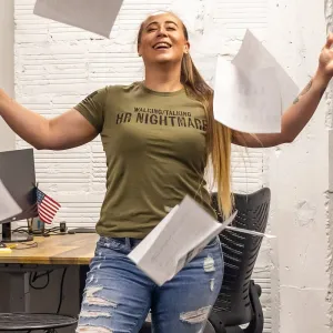 Women's HR Nightmare Slim Fit T-Shirt - Military Green