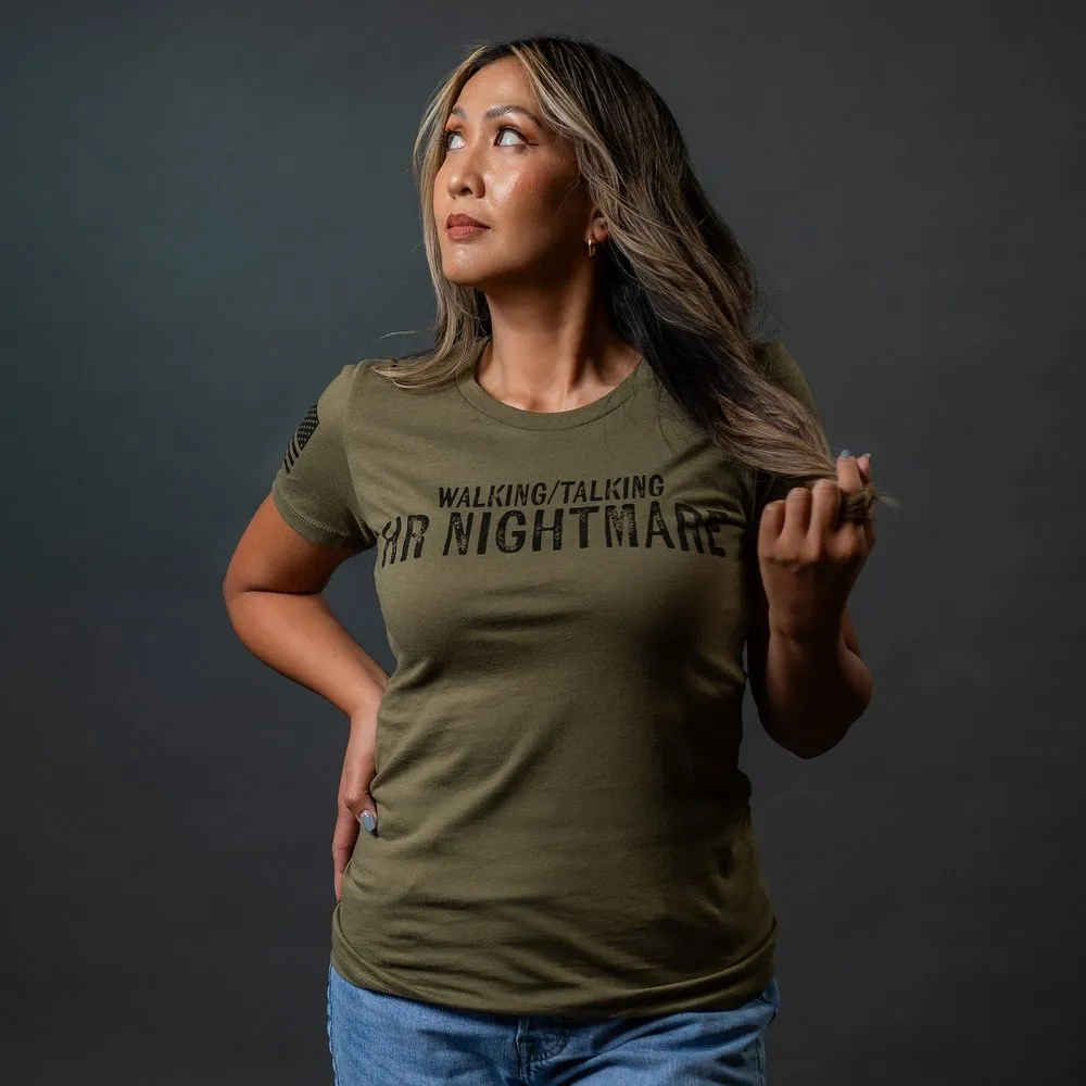 Women's HR Nightmare Slim Fit T-Shirt - Military Green