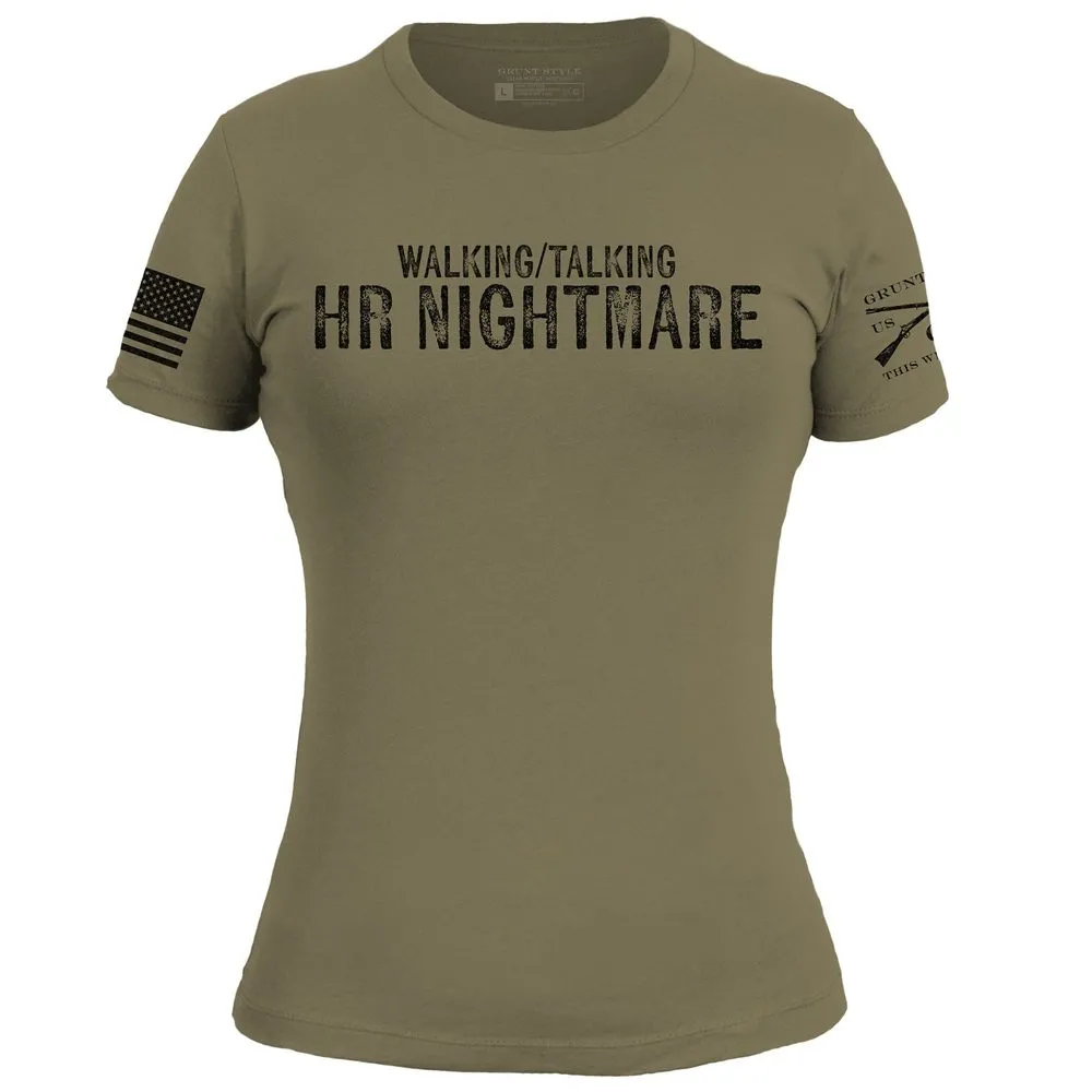 Women's HR Nightmare Slim Fit T-Shirt - Military Green
