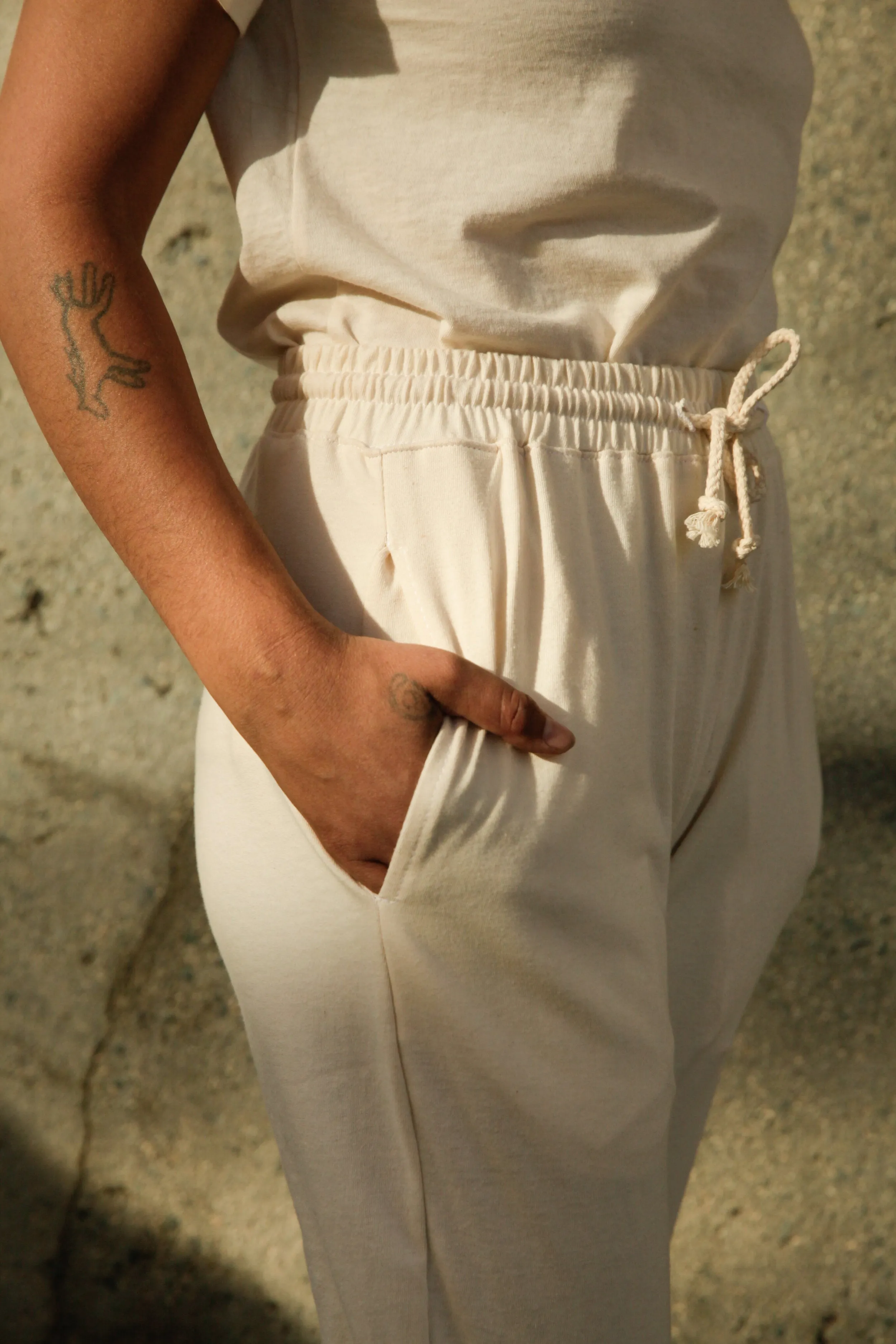 Women's Organic Jogger Pants - Natural