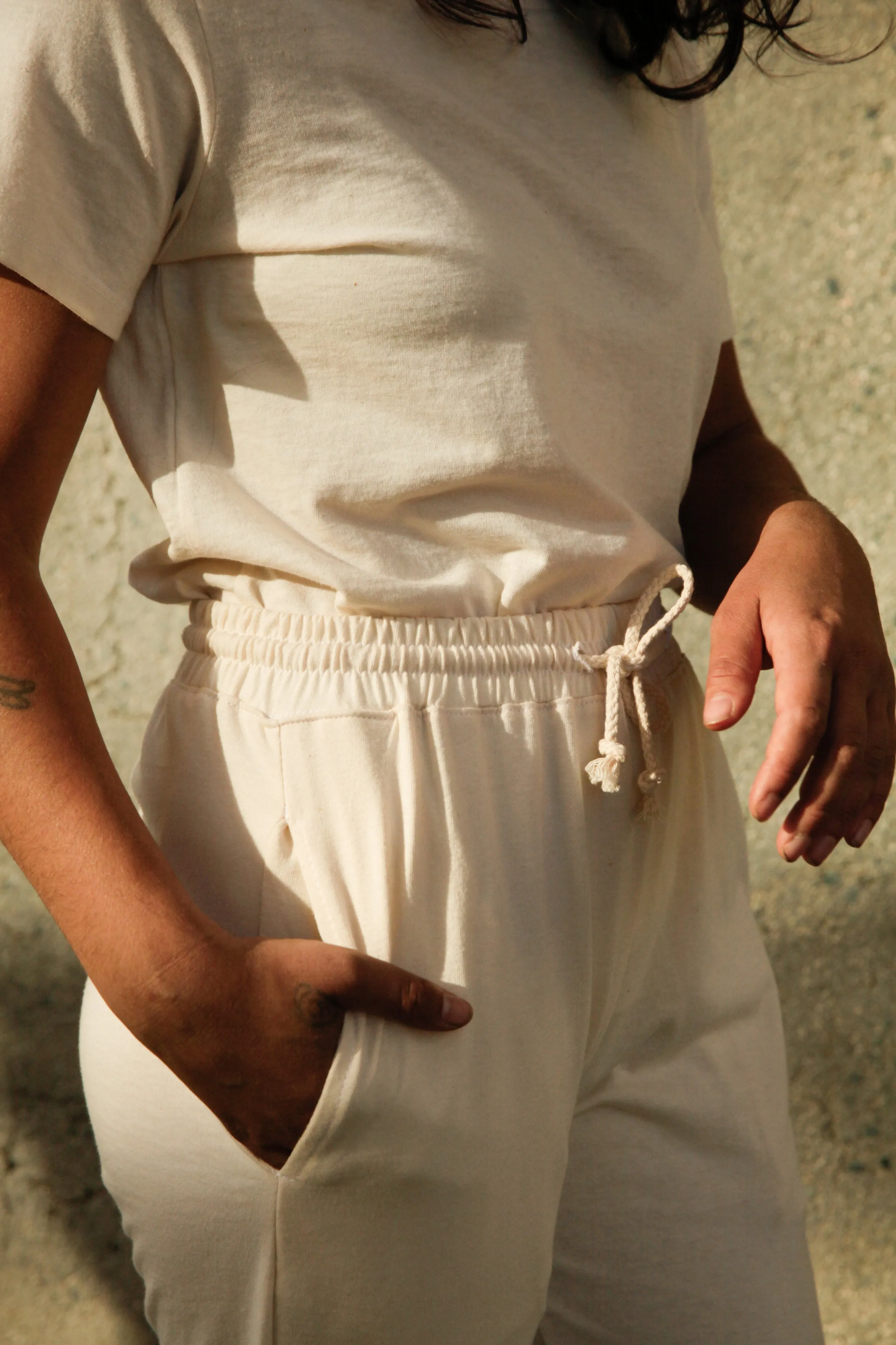Women's Organic Jogger Pants - Natural