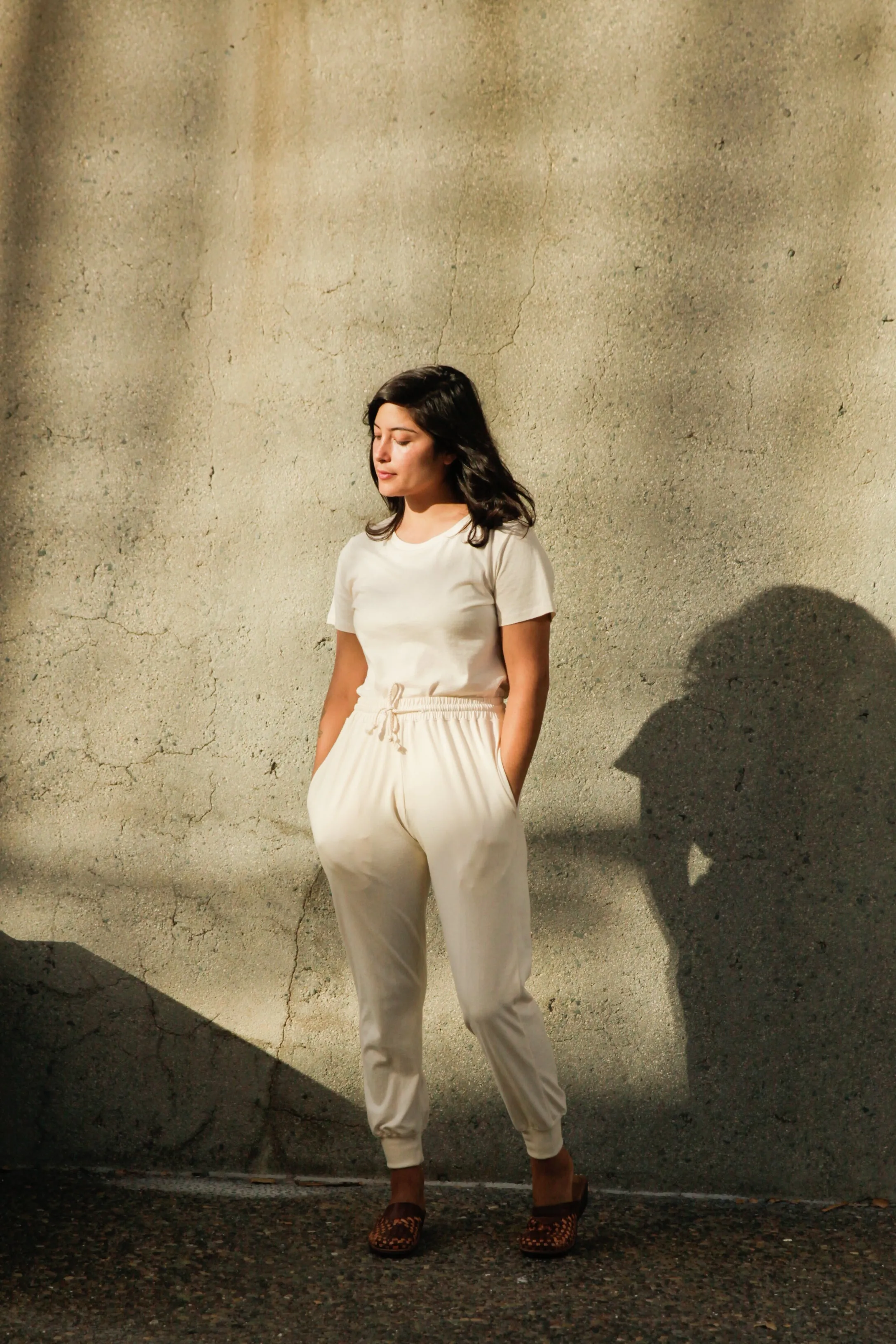 Women's Organic Jogger Pants - Natural