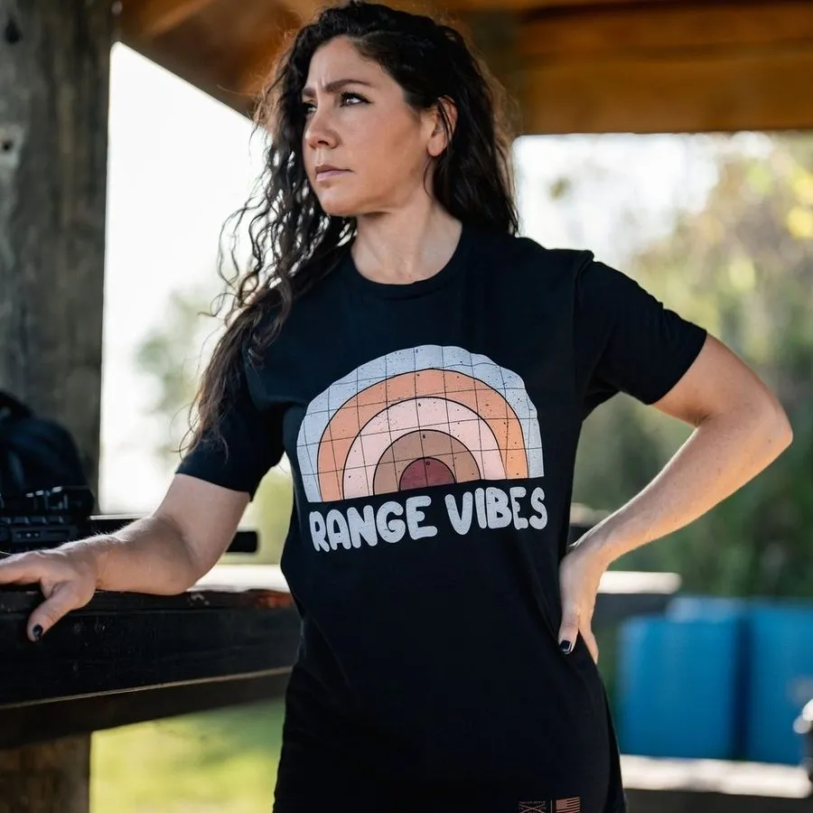 Women's Range Vibes Boyfriend Fit T-Shirt - Black