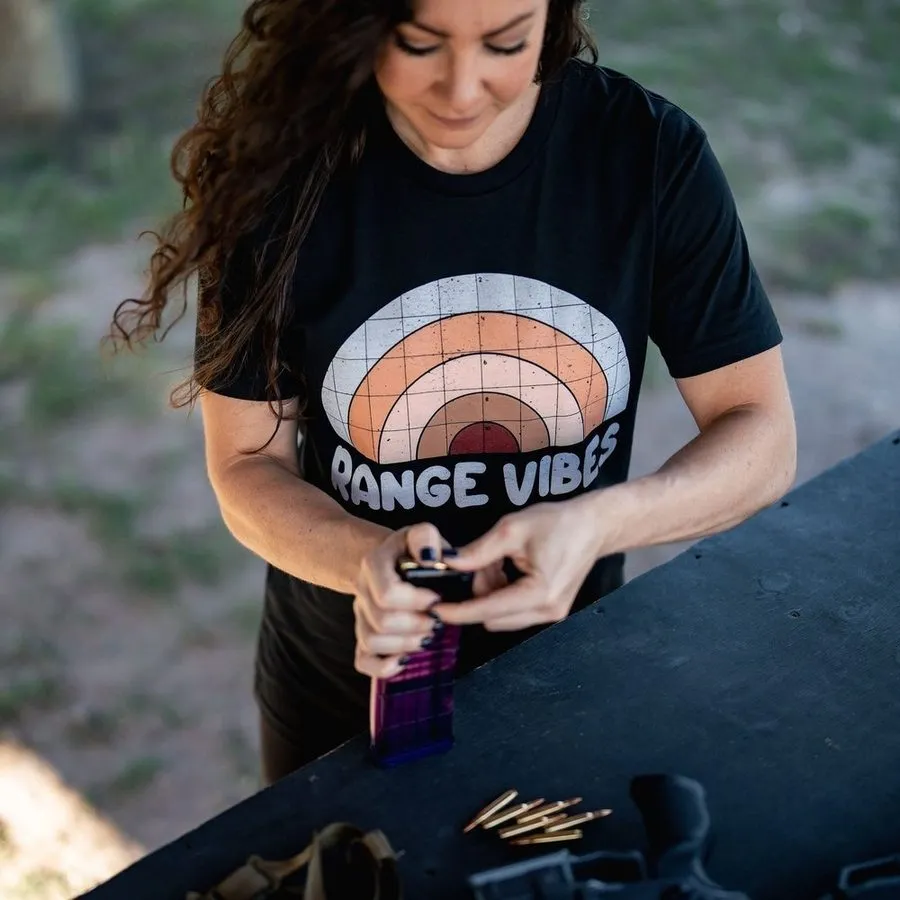 Women's Range Vibes Boyfriend Fit T-Shirt - Black