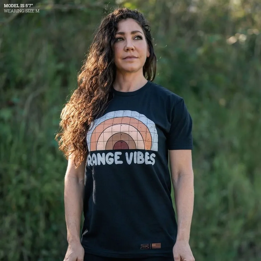 Women's Range Vibes Boyfriend Fit T-Shirt - Black