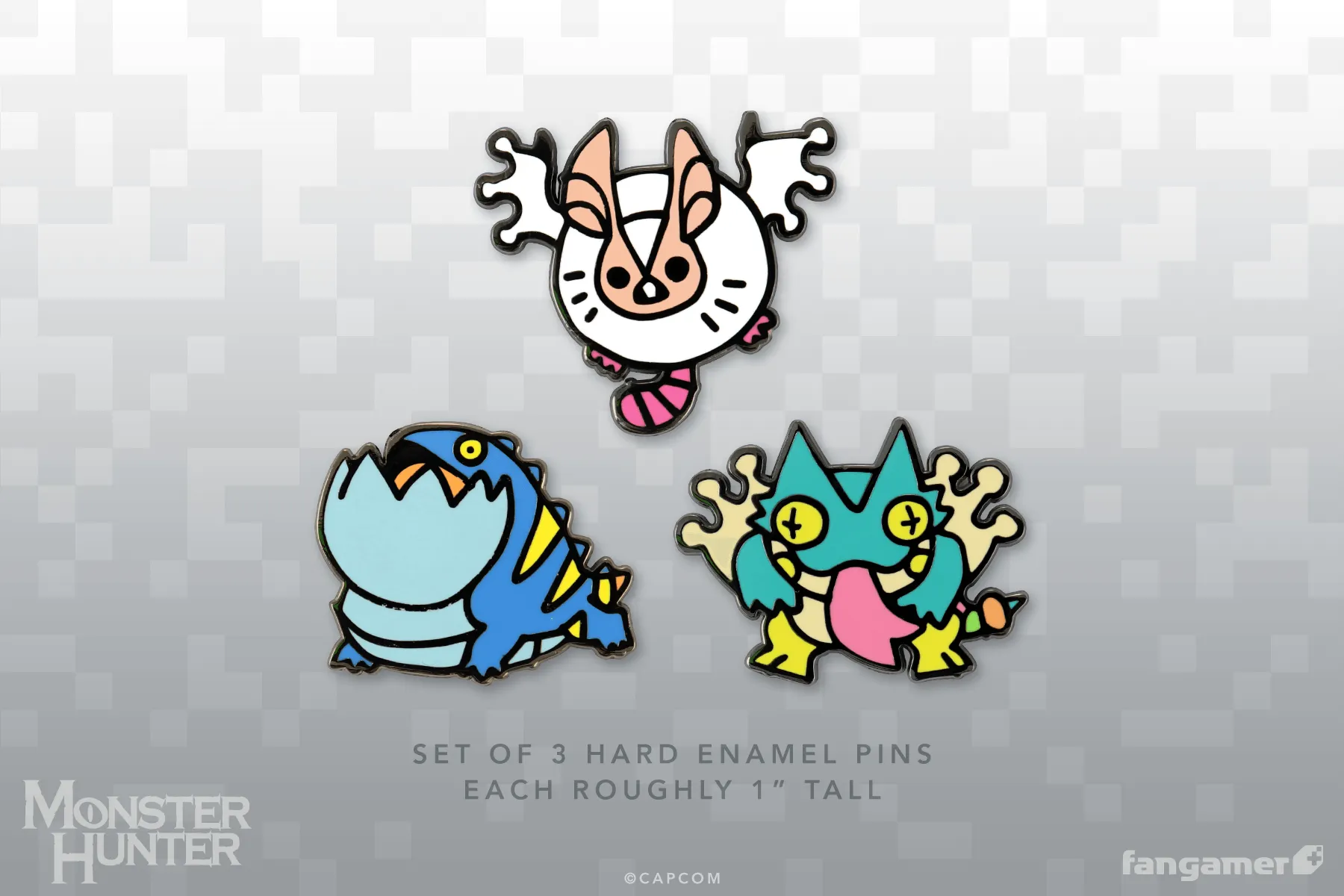 Wonk Monster Enamel Pin Set