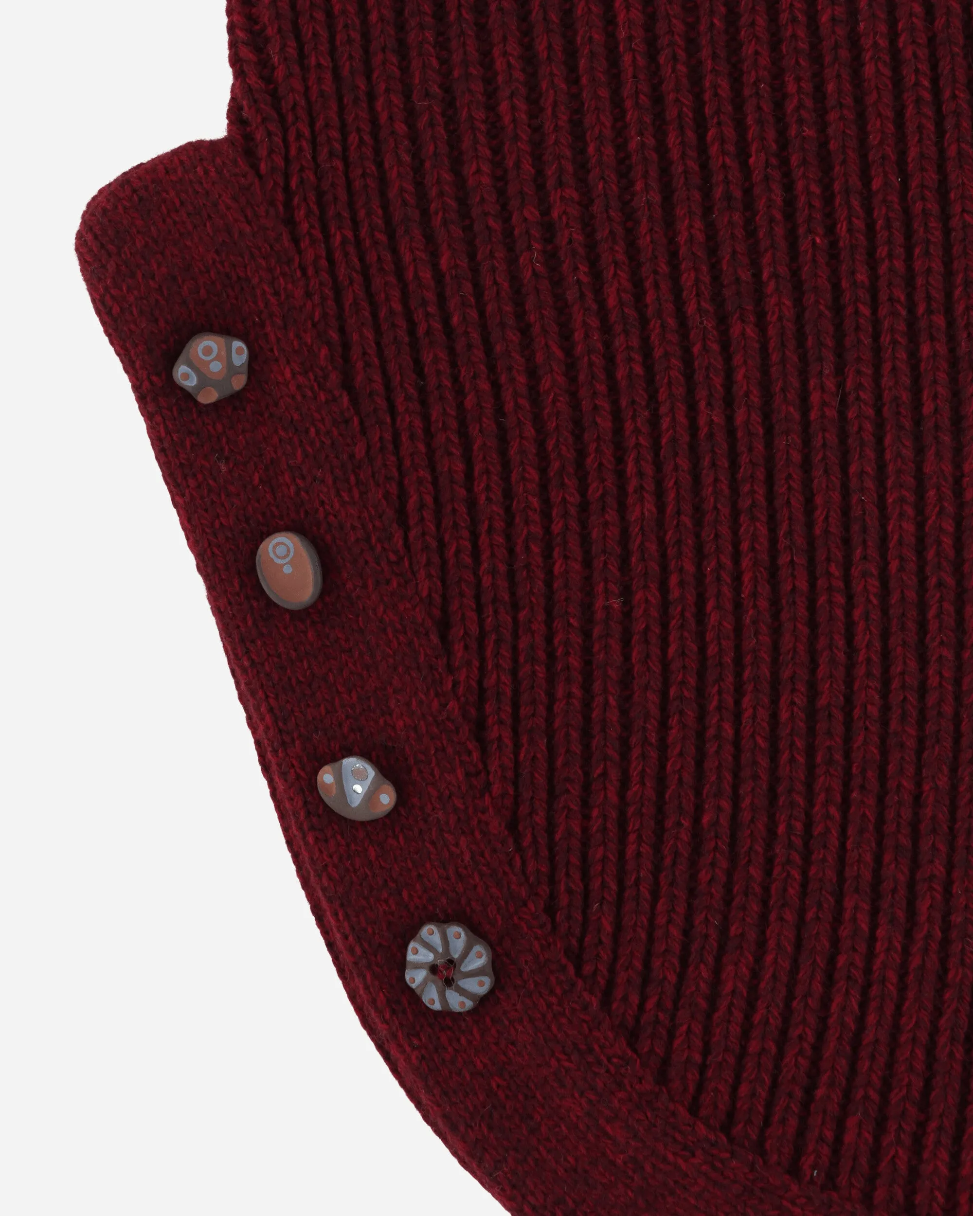 Wool Snood Burgundy