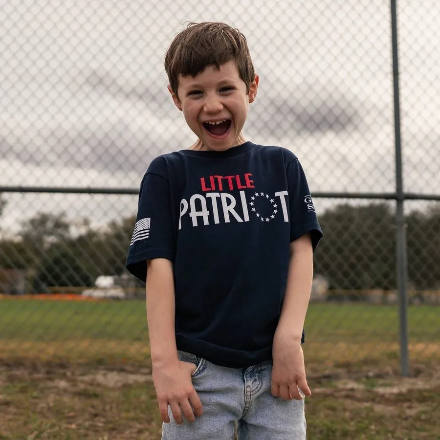 Youth Little Patriot T-Shirt - Midnight Navy