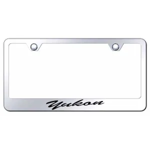Yukon Script Stainless Steel Frame - Laser Etched Mirrored